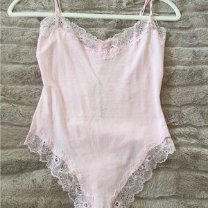 SKIMS light pink bodysuit